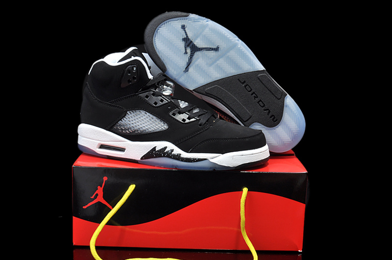 Air Jordan 5 Mens Shoes Aaa Black/White Online